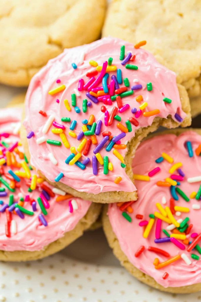 pink cookies art