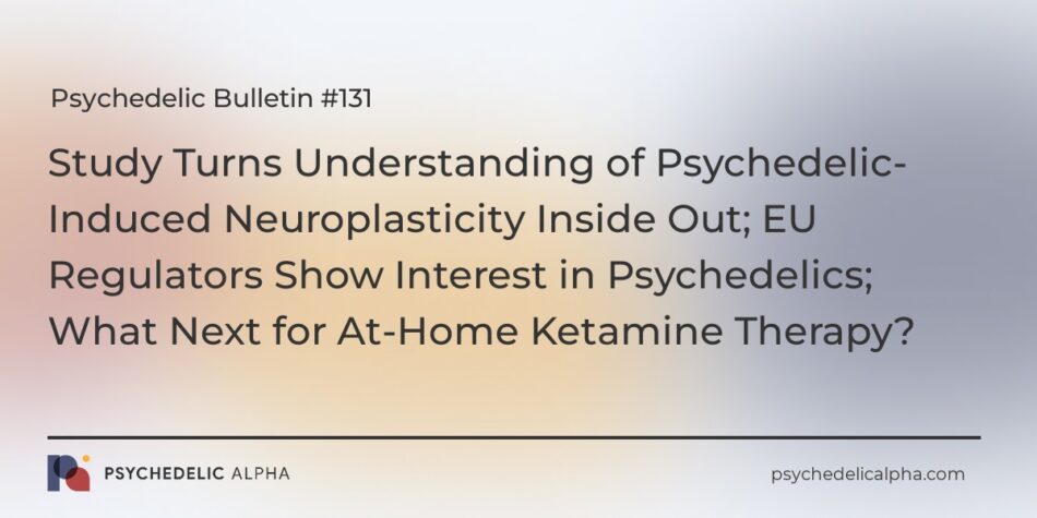 You are currently viewing Psychedelic Bulletin #131: Study Turns Understanding of Psychedelic-Induced Neuroplasticity Inside Out; EU Regulators Show Interest in Psychedelics; What Next for At-Home Ketamine Therapy?